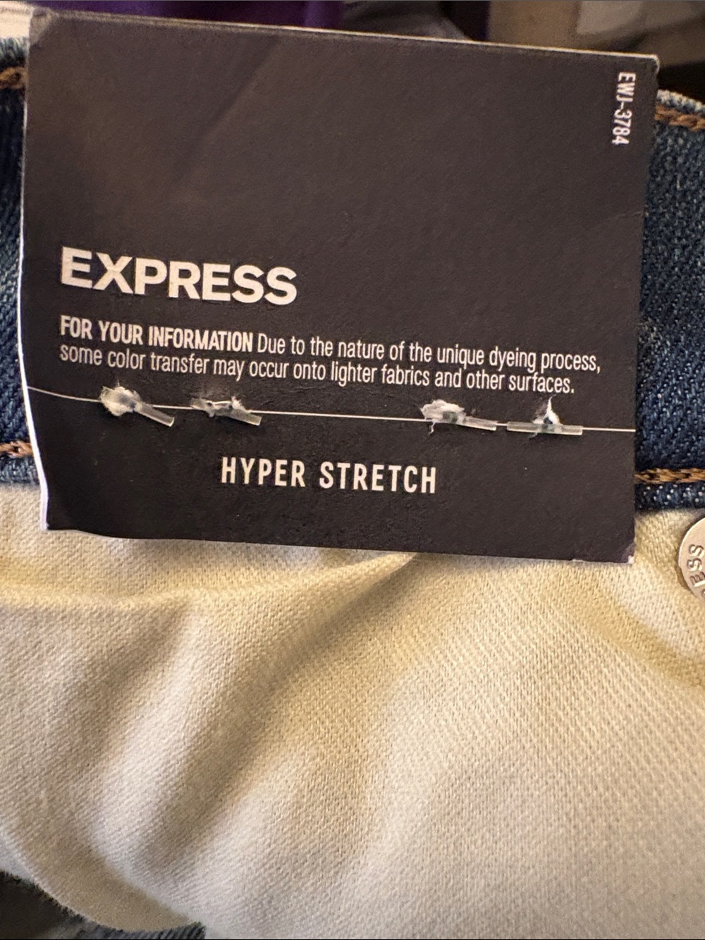 Express Dark Washed Blue Skinny Jeans - Picture 8 of 12